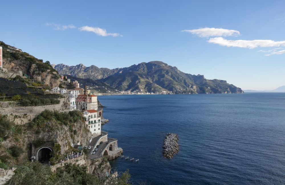 Kaart van de Amalfikust: van Sorrento tot Salerno